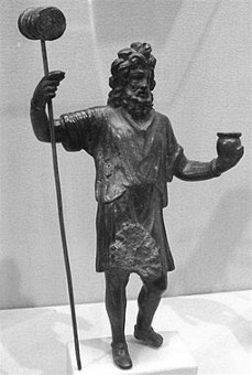 Bronzestatue Sucellus
