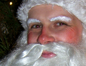 Portrait Robert Mingau als Weihnachtsmann